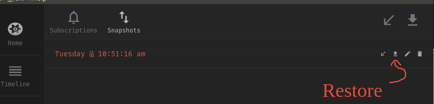 Restoring 